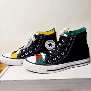NEW Converse Chuck Taylor All Star Double Upper High, Black/Multi 167417F Unisex